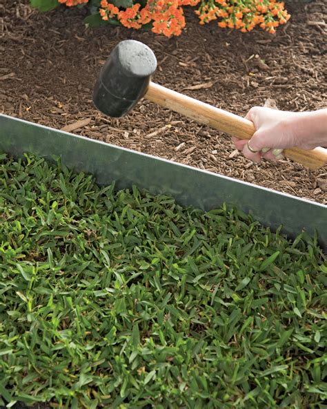 houses showing metal edging|installing metal landscape edging.